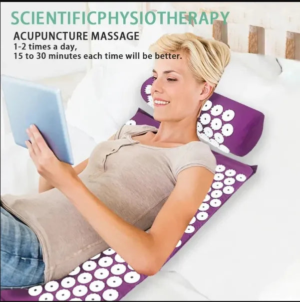 Lumé Relief Mat — Acupressure Mat & Pillow Set