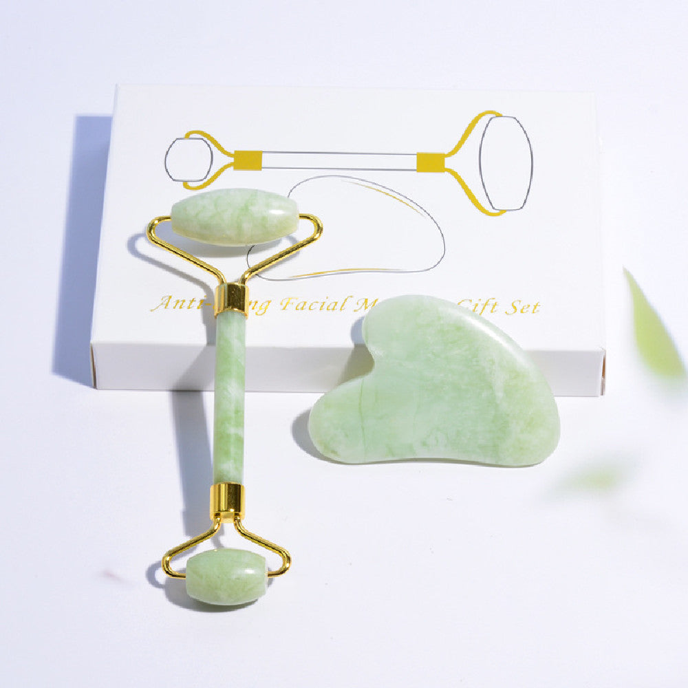 Lumé Glow Ritual Set — Jade Roller & Gua Sha