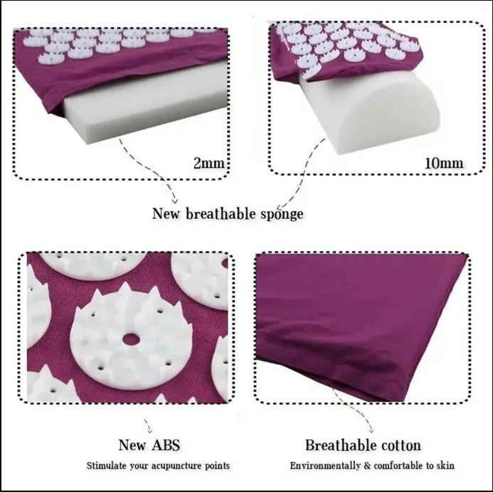 Lumé Relief Mat — Acupressure Mat & Pillow Set