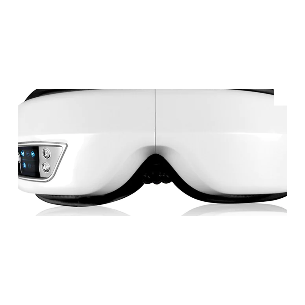 Lume smart eye massager, white, front view with control panel